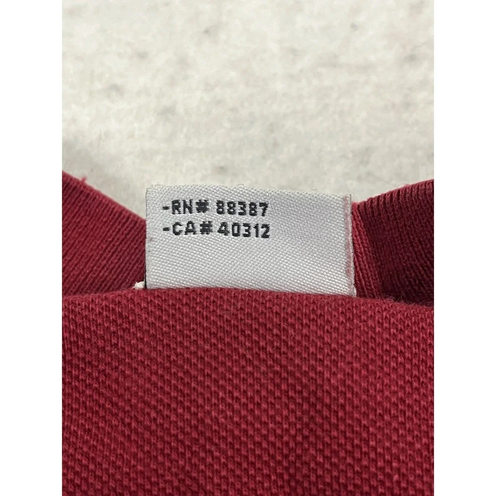 Y2K Adidas Sweatshirt Mens‎ XL Red Crew Neck Logo Fleece Lined Cotton Pullover